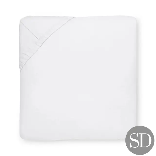 SFERRA | ボックスシーツ | セミダブル | 120x200cm | 高さ27cmまで対応 | SFERRA GIZA 45 PERCALE/ホワイト