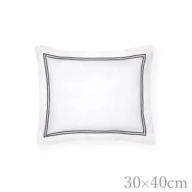 SFERRA | クッションカバー | ブドワール | 30×40cm | GRANDE HOTEL/ホワイト×ブラック