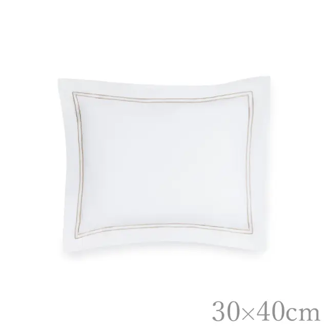 SFERRA | クッションカバー | ブドワール | 30×40cm | GRANDE HOTEL/ホワイト×トープ