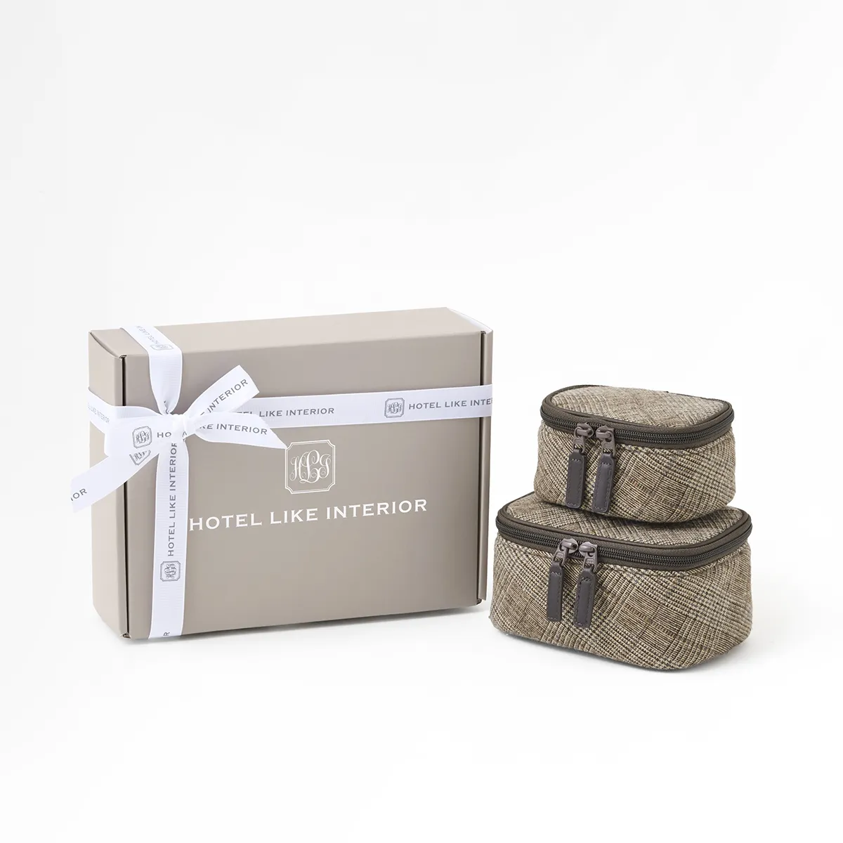 【ギフトBOX入り】 ポッシュプレイドポーチ | MINI・S　2点セット