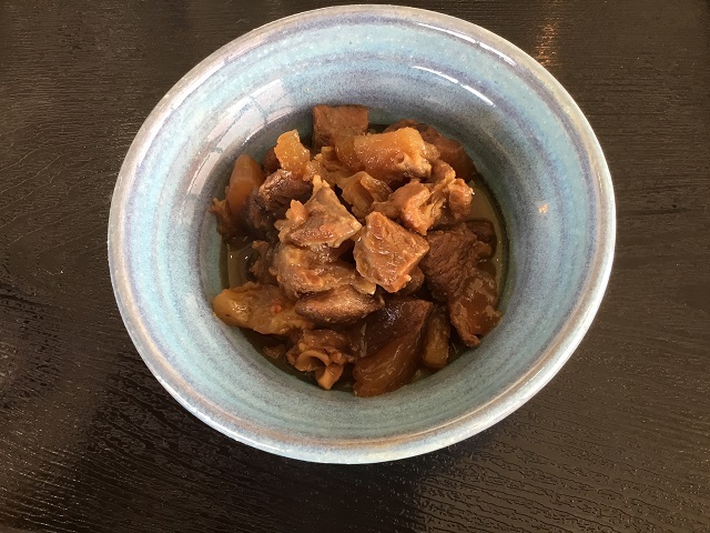 枡内馬ガッキ煮南蛮みそ味盛付