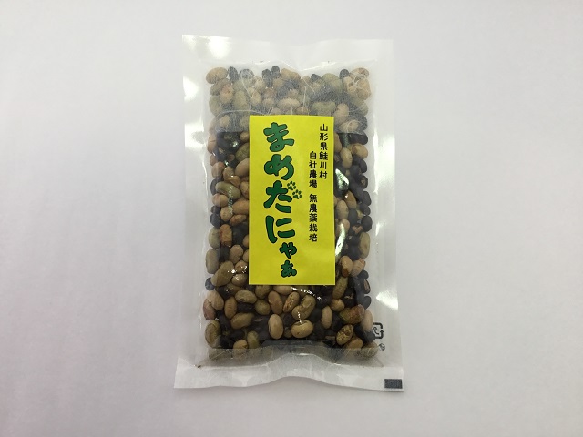 まめだにゃぁ（素煎り大豆）　100g　山形県鮭川村産