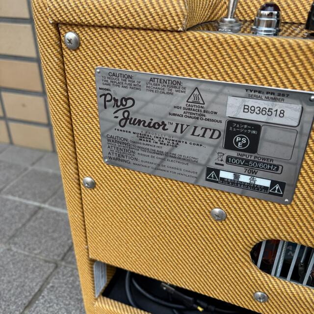 Fender Pro Junior IV Lacquered Tweed