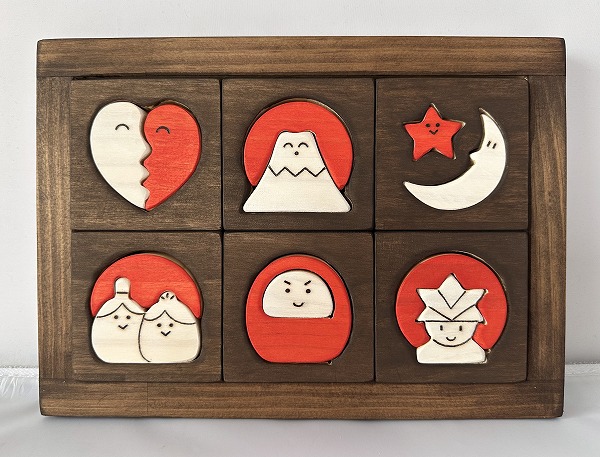 縁起物パズル（枠付）