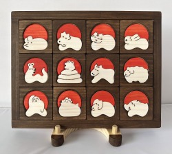 十二支パズル（枠付）＋スタンド