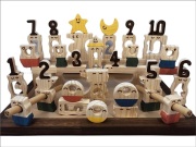 物語り遊びで感性を育む、木のおもちゃ、コロポコ積木パズル（デラックス）1～10