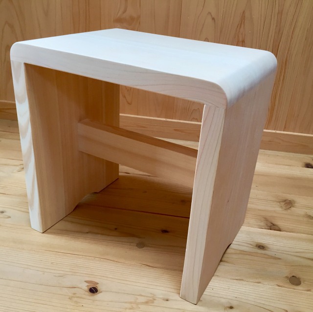 桧のバススツール☆風呂椅子　送料無料！！