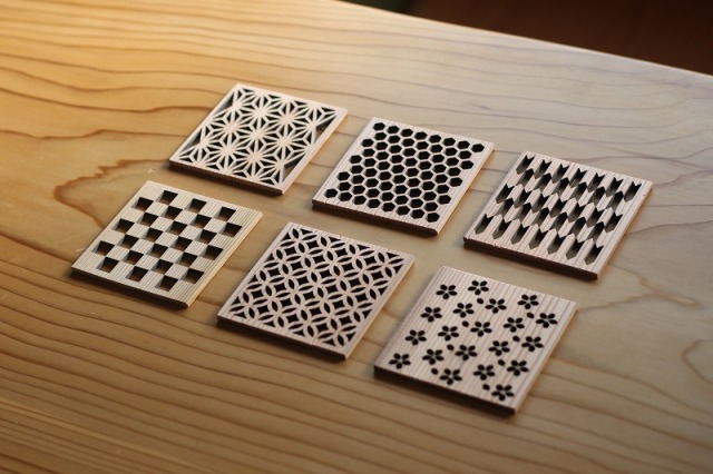 文様コースター6種セット