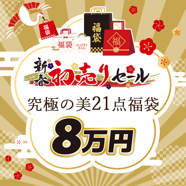 新春福袋★究極の美21点（抽選券１点含む）セット【80,000円】