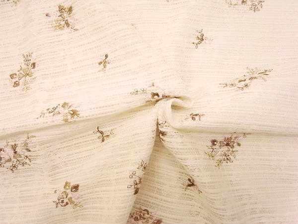 フランス製輸入生地 【エンブロイダリーレース】 /コットンベース/1着分2.5m