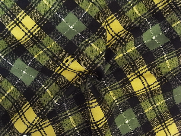 イタリア製輸入生地　【 ピュアウール 】 アーガイルチェック/１着分2,4m