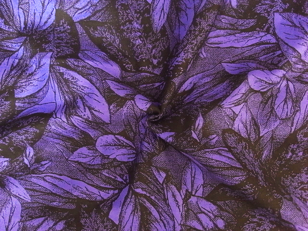 イタリア製輸入生地 【シルクウール】 / 花柄プリント/1,9m