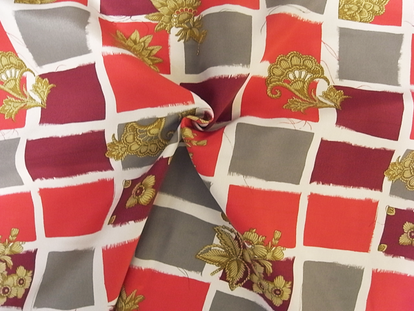 イタリア製輸入生地【RATTI/ラッティ社】ピュアシルクプリント/2,4m