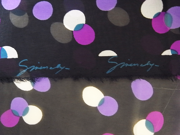 フランス製 GIVENCHY 総シルクシフォンスカート 正規品 ジバンシィ