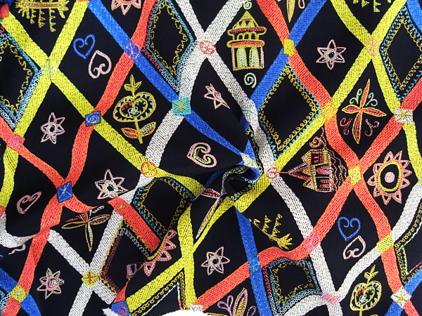 イタリア製輸入生地　【GRES/マダムグレ社】/ピュアシルク楊柳/1着分2,6m