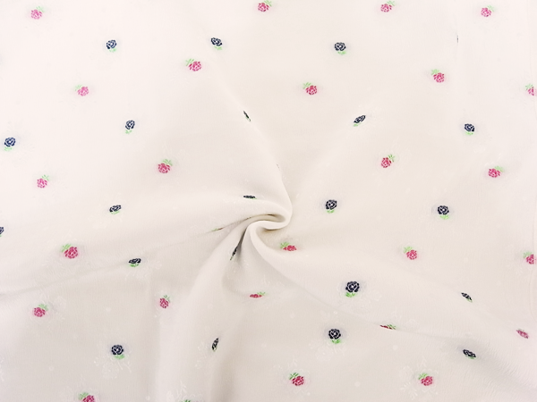 イタリア製輸入生地　【TISSUS MONDE/ティッシュモンド】ピュアシルクエンブロイダリー/1着分2.9m