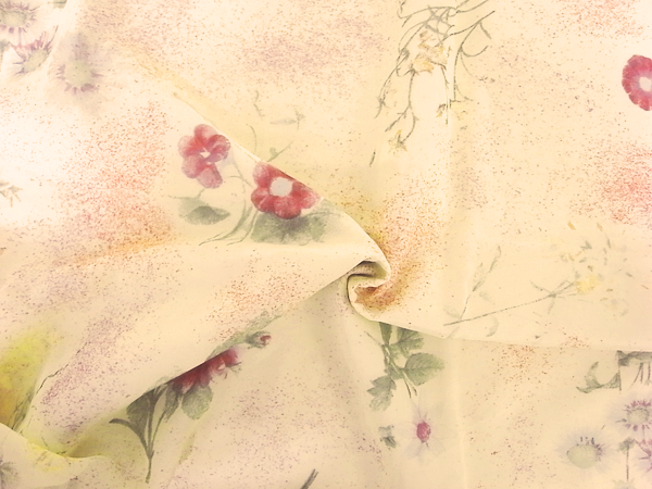 イタリア製輸入生地 【Ungaro/ウンガロ社】 ピュアシルクシフォンジョーゼット/1着分2.4m