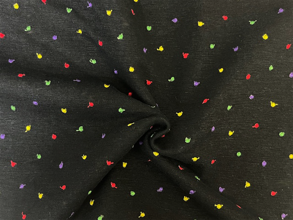 スイス製輸入生地 【リネンニット】/エンブロイダリー 1着分3,9m