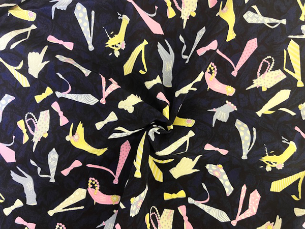 スイス製輸入生地 【JAKOB SCHLAEPFER(ヤコブシュレイファー)】 シルクプリント/1着分2,4m