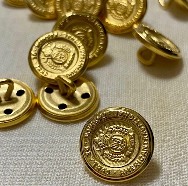 (M-15)金ボタン メタリックゴールドボタン