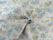 イタリア製輸入生地【ピュアシルク楊柳】/花柄プリント/1着分2.6m