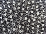 スイス製輸入生地　【ピュアコットン】 花柄刺繍/1着分2,4m