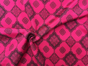 イタリア製輸入生地 【ピュアシルク】 /プリント/1着分2,5m