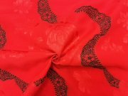 イタリア製輸入生地 【ピュアシルク】 /花柄ジャガード織/1着分2,5m