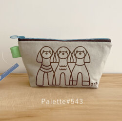 モノモニのリメイクシリーズ「Palette（パレット）」ポーチ
