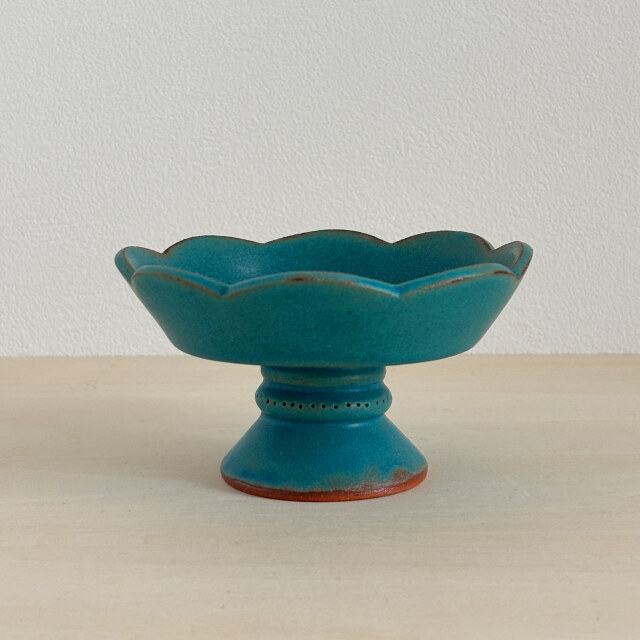 ふわふわフリルのミニコンポート（ターコイズ）