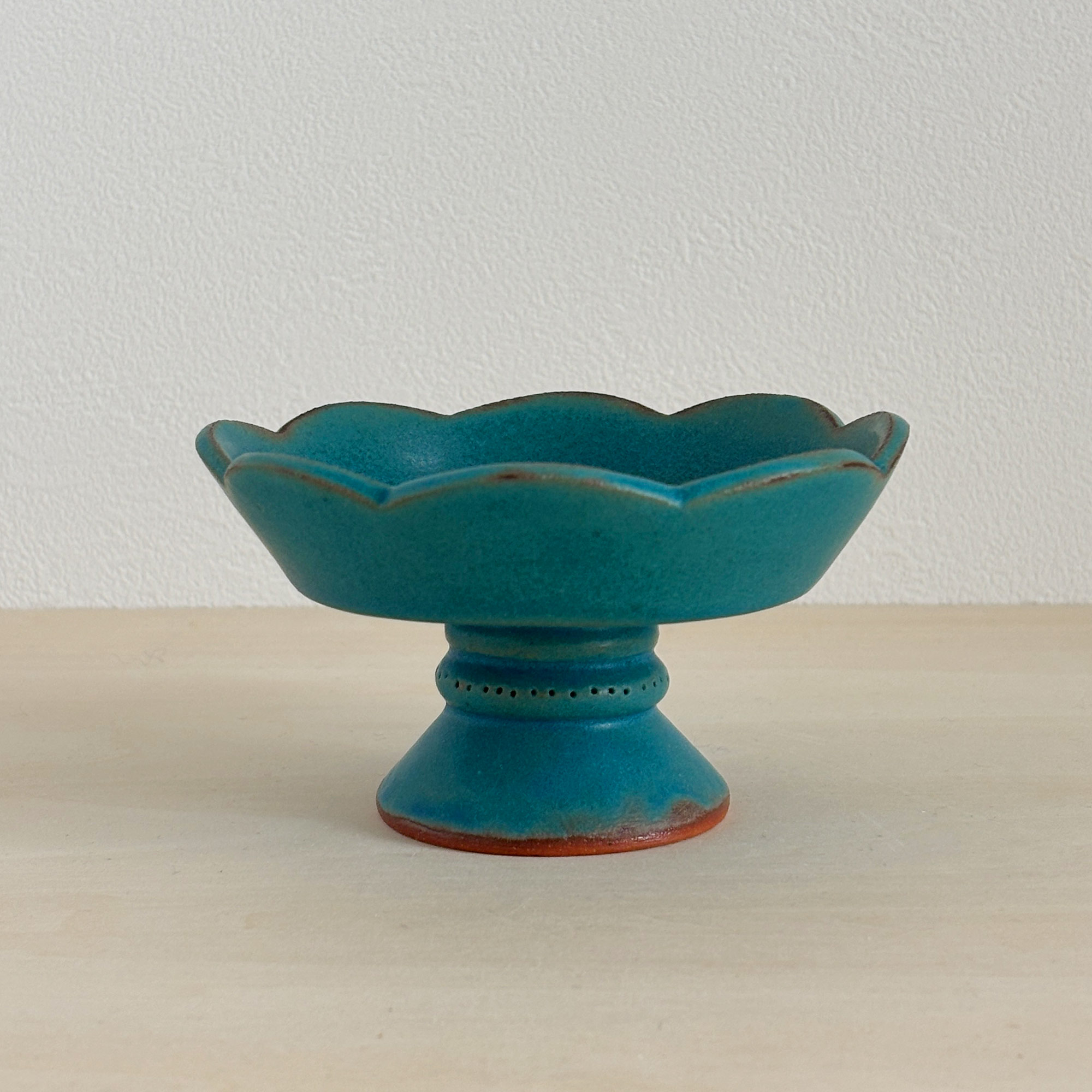 ふわふわフリルのミニコンポート（ターコイズ）