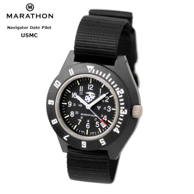 MARATHON ナビゲーター パイロットウォッチ USMC仕様 ブラック