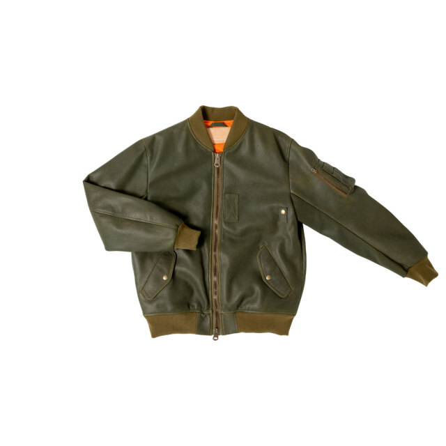 エビセン　ｅｖｉｓｅｎ　オリーブ MA-1ジャケット オレンジ裏地 MA-1 | BOMBER JACKET | OLIVE – F.M.C.D. ONLINE STORE