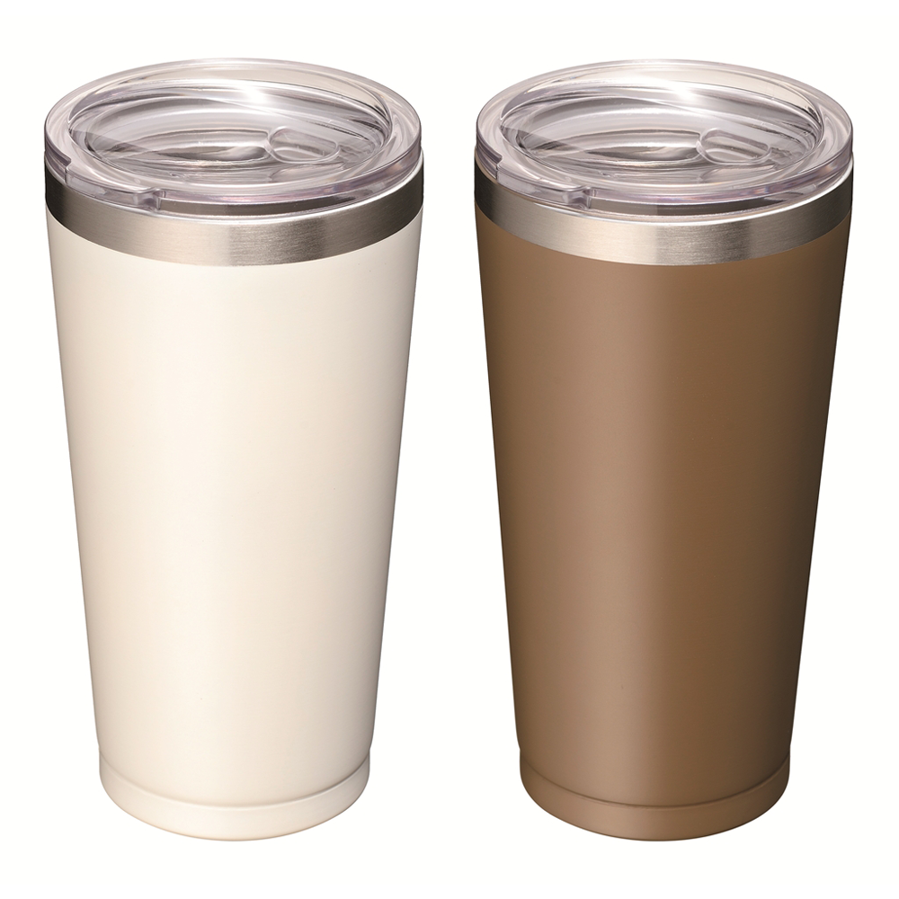 サチューン ステンレスカラータンブラー(蓋付)340mlペアセット