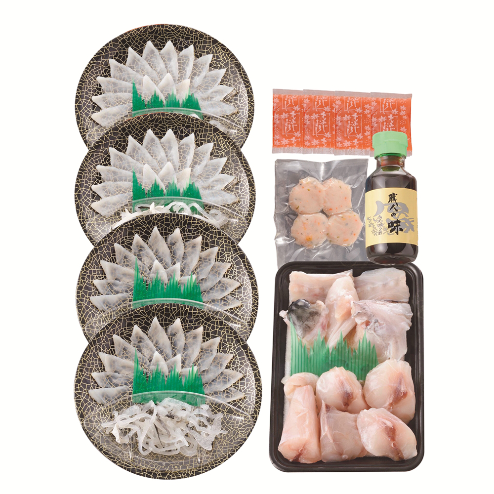 ふく薄造りとちり鍋詰合せ