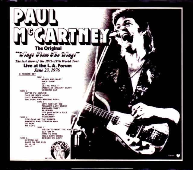 Paul McCartney,Wings ポール・マッカートニー ウイングス/CA,USA 1976