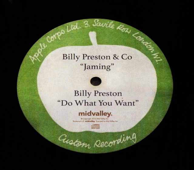 Billy Preston ビリー・プレストン/Apple Studios Acetate