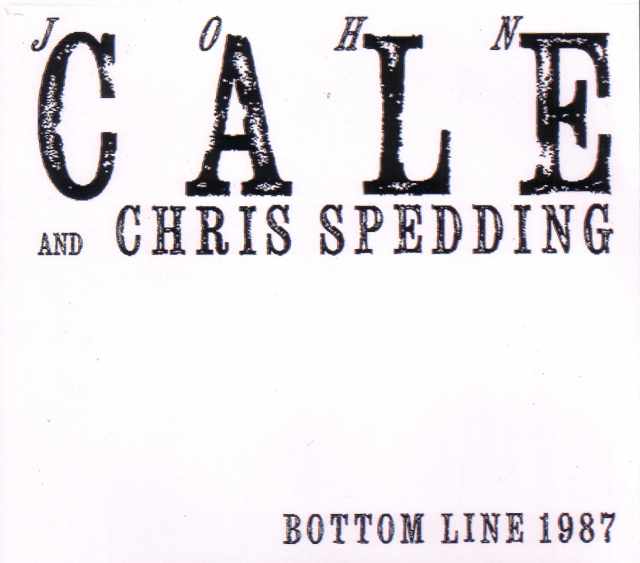 John Cale,Chris Spedding ジョン・ケイル/New York,USA 1987