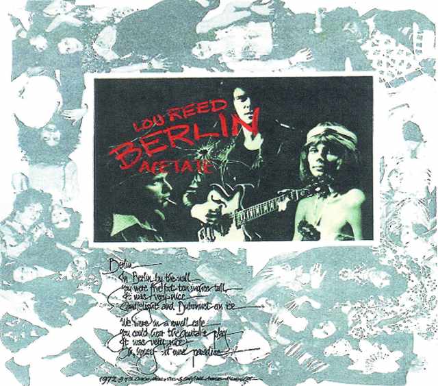Lou Reed ルー・リード/Berlin Acetate London,UK 1973