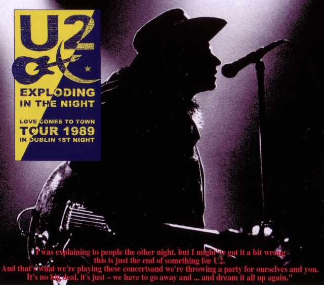 U2 ユーツー/Dublin,Ireland 1989