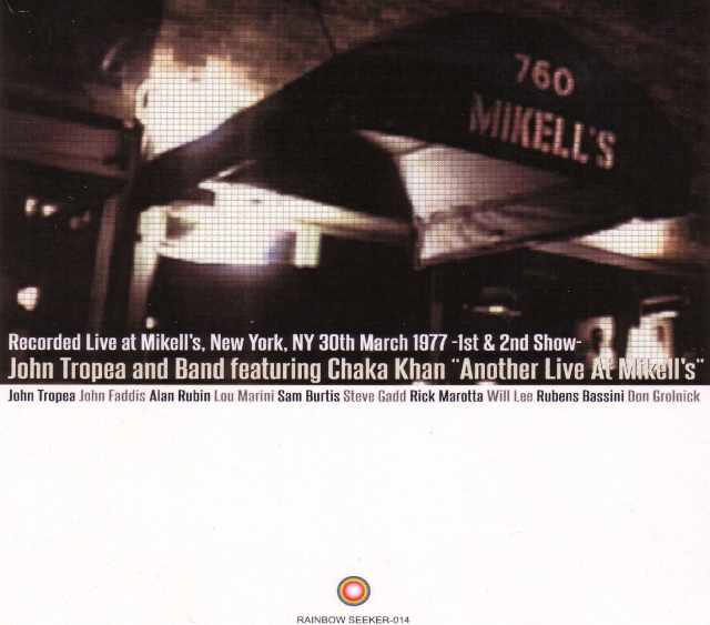 John Tropea Band,Chaka Khan ジョン・トロペイ チャカ・カーン/NY,USA 1977