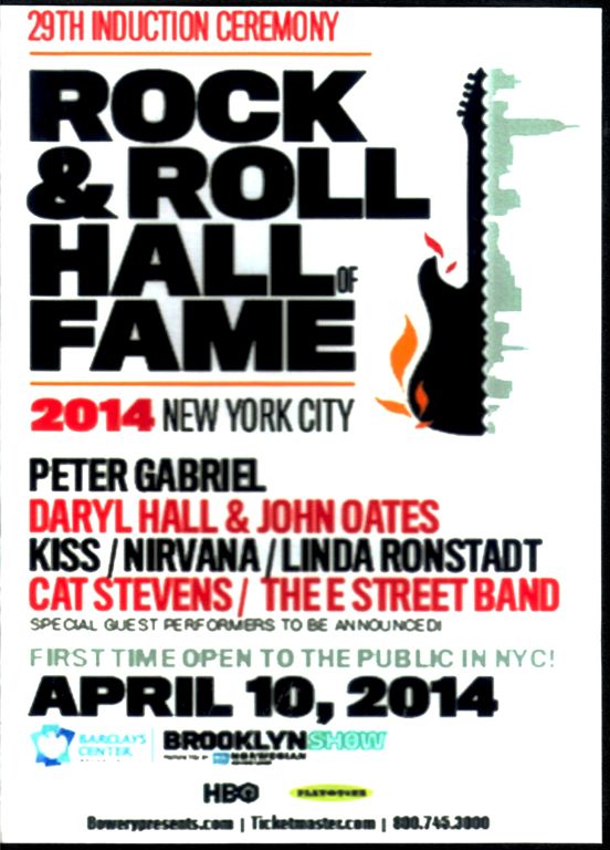 Various Artists Peter Gabriel,Hall & Oates,Kiss,Nirvana キッス ピーター・ガブリエル ホール・アンド・オーツ/NY 2014
