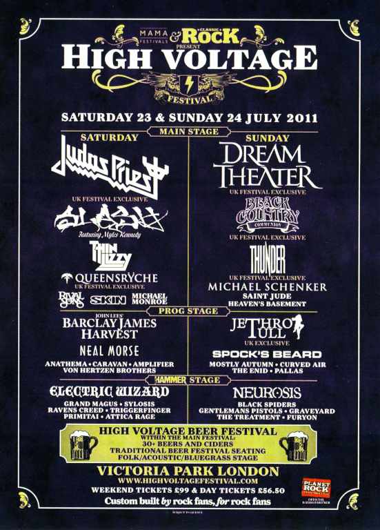 Various Artists Judas Priest,Dream Theater,Slash/London,UK 2011