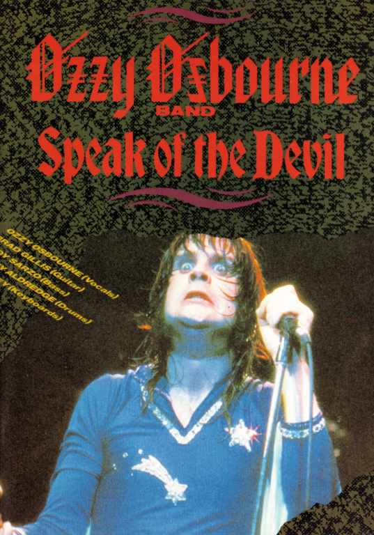 OZZY OSBOURNE オジー・オズボーン/SPEAK OF THE DEVIL