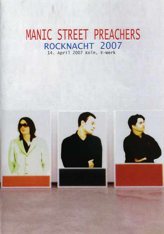 Manic Street Preachers マニックス/Live In Germany 2007