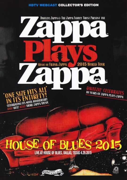 Zappa Plays Zappa,Frank Zappa ザッパ・プレイズ・ザッパ/TX,USA 2015