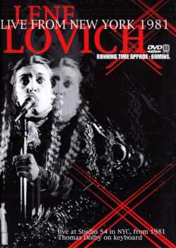 LENE LOVICH/LIVE FROM NEW YORK 1981