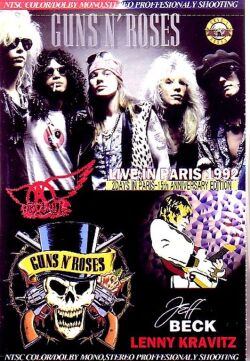 Guns N' Roses Jeff Beck,Lenny Kravitz ガンズ・アンド・ローゼス ジェフ・ベック レニー・クラヴィッツ/Paris 1992