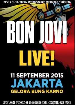 Bon Jovi ボン・ジョヴィ/Indonesia 2015