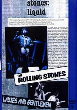 Rolling Stones ローリング・ストーンズ/Ladies And Gentlemen